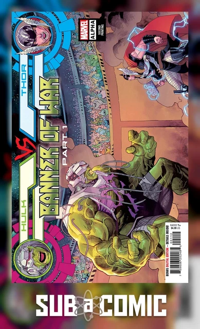 Hulk Vs Thor Banner Of War Alpha #1 Coccolo Variant (Marvel 2022 2Nd Print)Comic