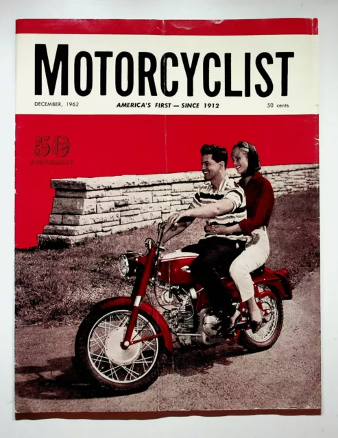 1962 December Motorcyclist Motorcycle Magazine Harley-Davidson Steve McQueen