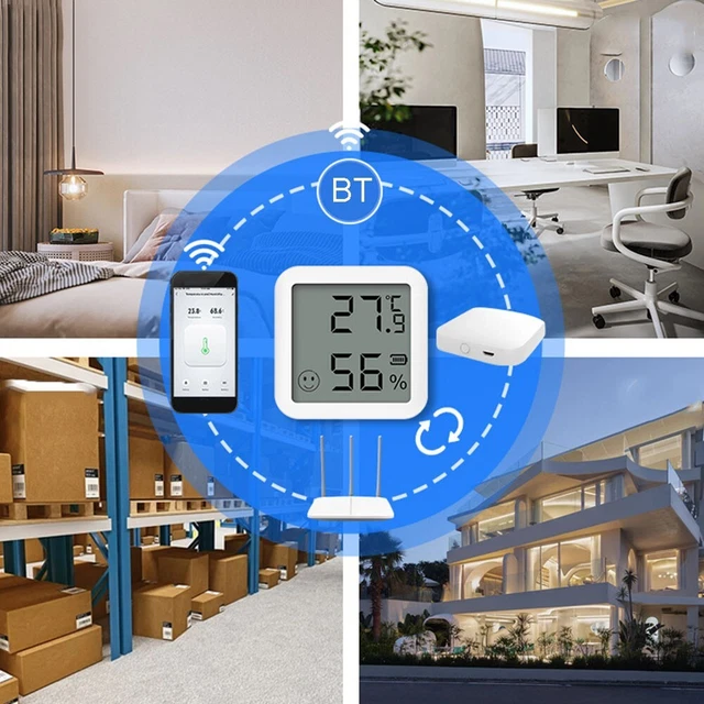 Neu BT Thermo Hygrometer Dauerhaft Energie Sparen Hochauflösend Kosteneffizient