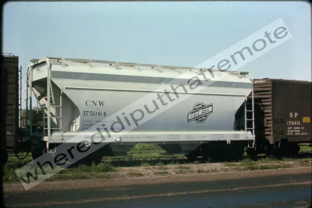 Original Slide Chicago & Northwestern CNW 175064 Hopper Proviso ILL 7-1968