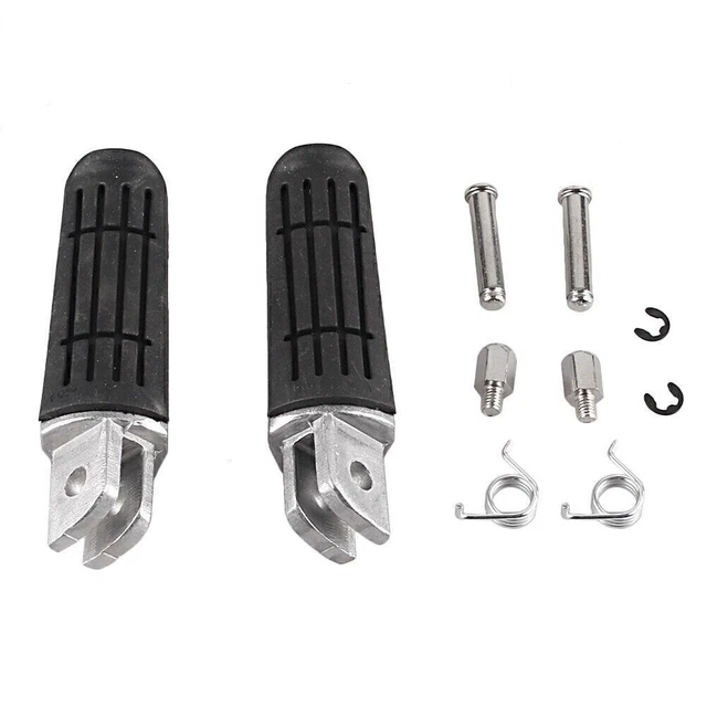 Poggiapiedi anteriori pedali neri per Yamaha YZF-R1 YZF-R6 BT1100 FJR1300