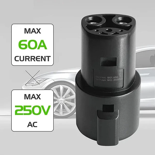 250V SAE J1772 TO CHARGER CHARGING ADAPTER CONNECTOR S/X/Yxpy For MODEL Y1L4