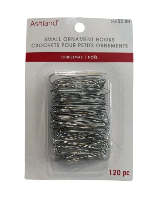 Ashland Christmas Holiday Silver Ornament Hooks Small  (3 Pack) 360 pc Total