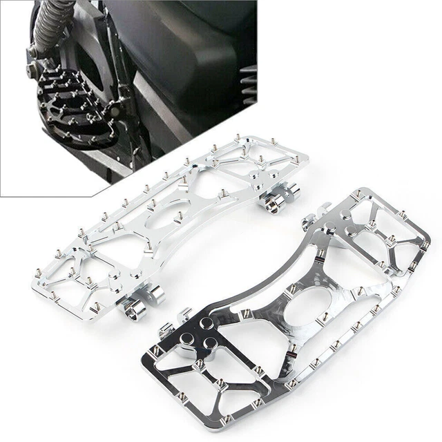Pioli per piedi larghi MX Fit Touring Electra Road Glide Dyna FLD coppia cromata