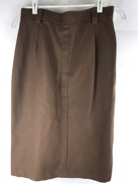 Therese Baumaire Long Skirt  26” Long / Size 14 Brown Made In France