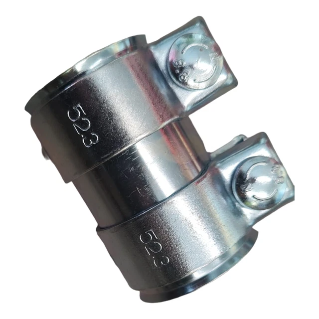 Raccord Universel Double Pour Tuyau D'Échappement 43-46.7mm Longueur 125mm - Neuf
