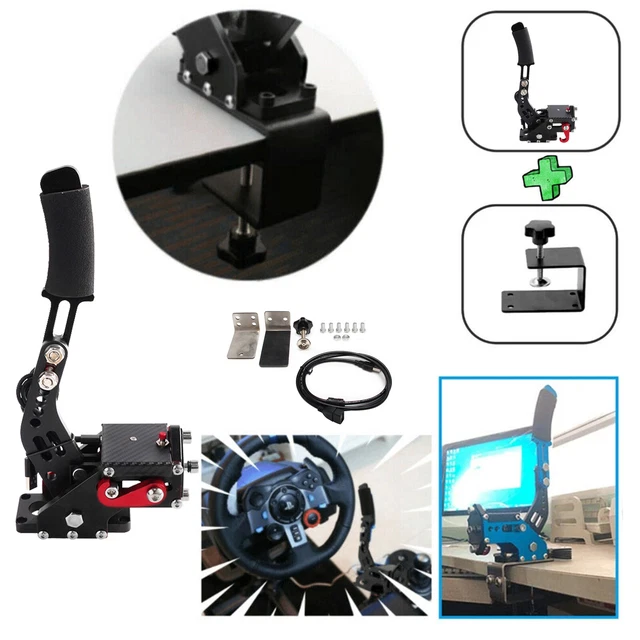 Obokidly 2-in-1 USBハンドブレーキサポート G29 PS4 ONE PC対応 Simracing Game SIMリグ クランプ付き (ブルー G29用)