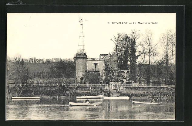 CPA Butry-Plage, Le Moulin á Vent