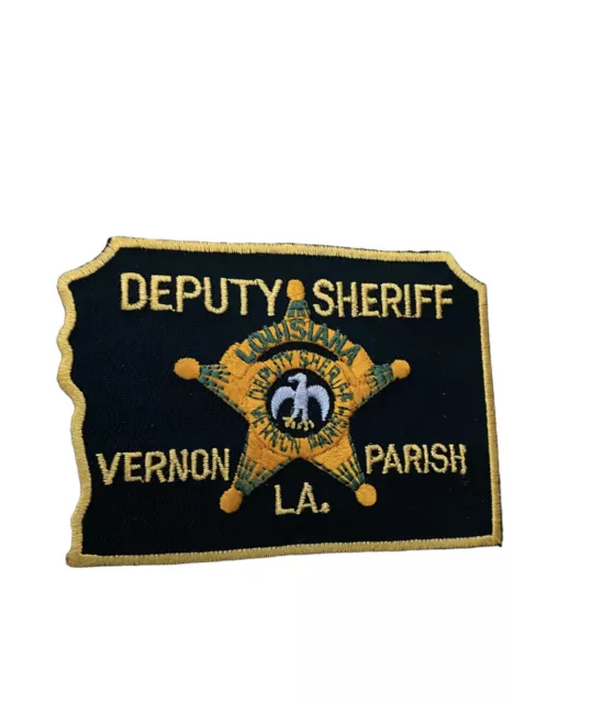 Vernon Parish  Deputy Sheriff, LA  (4" x 3") shoulder police patch (fire)