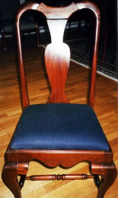 STUHL SITZ POLSTER MÖBEL EDELHOLZ CHAIR Barock Empire Biedermeier Jugendstil Art