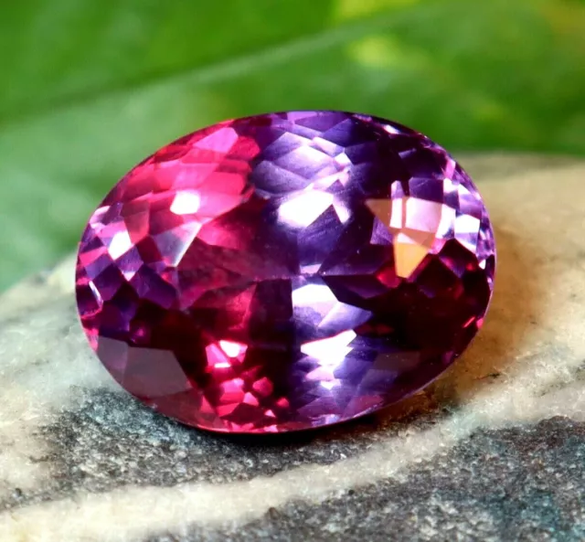 Natural Unheated Purple Sapphire 11.90 Ct Certified Oval Cut Loose Gemstone
