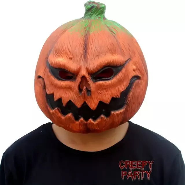 NNETM Spooktacular Pumpkin Face Head Mask for Halloween