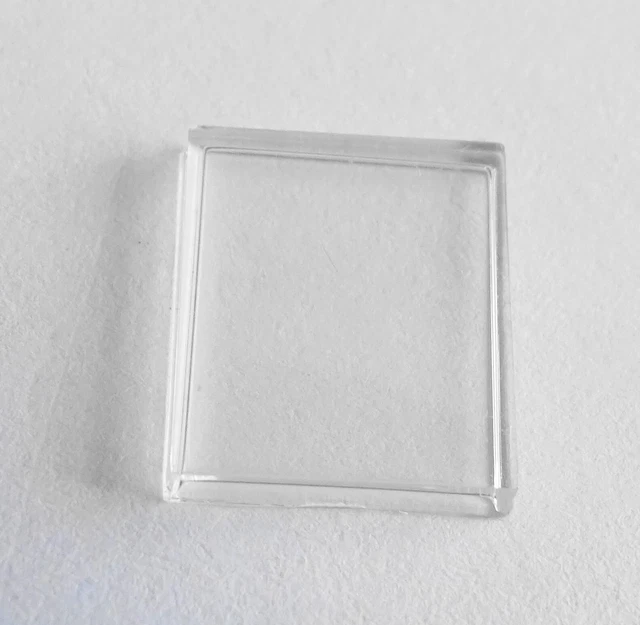 VERRE MONTRE RECTANGLE 22 X 32 mm BOMBER BASE PLATE