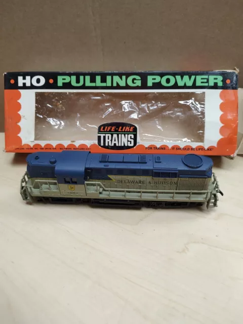 Vtg Life-Like Trains HO Pulling Power RS 11 Diesel Delaware Hudson Locomotive