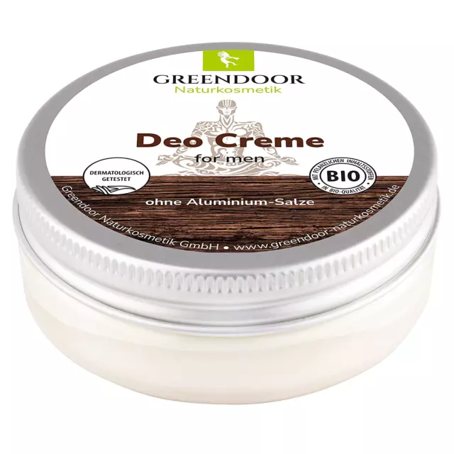 GREENDOOR Natürliche Deo Creme for Men 50Ml, Kraftvolle Deocreme Für Herren Ohne