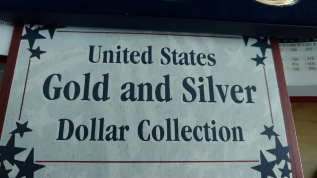 Commemorating 150 Years of U.S. Dollar Coins. United States ONE Gold & Silver***