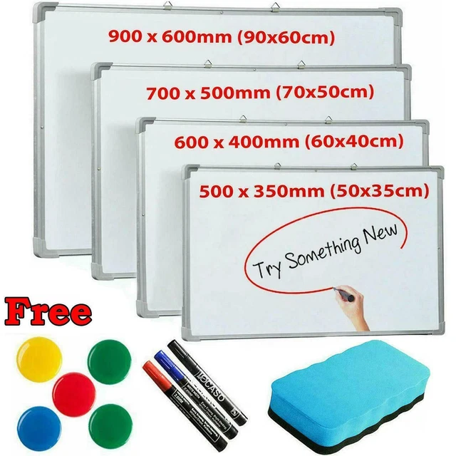 WHITEBOARD SMALL Large White Notice Board Dry Wipe Home School