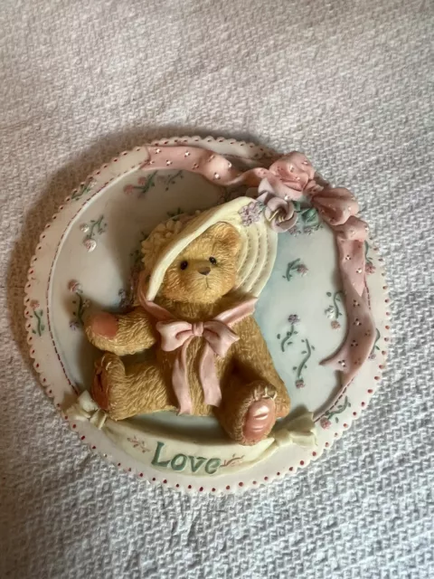 Cherished Teddies 1994 Enesco Wall Plaque Ornament "Love"—1994