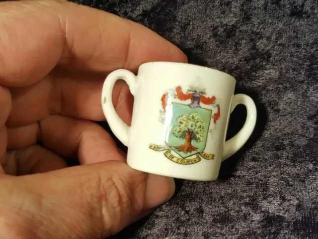 Colwyn Bay Crested China Loving Cup Seagulls Expat Collectable Historic Gift