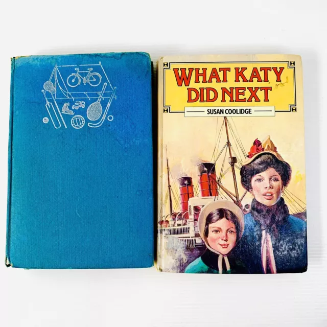 What Katy Did Next + What Katy Did At School by Susan Coolidge Vintage Hardcover