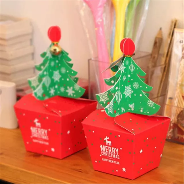 kids Cupcakes Dessert Candy Gift Apple Bell Christmas Tree Xmas Bags Pack Box