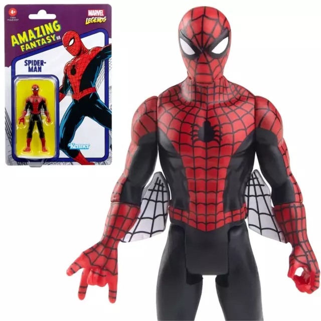 Marvel Legends Retro Spider-Man Amazing Fantasy 3.75" Action Figure w/case