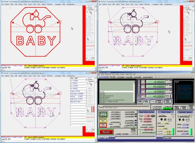 CAD CAM SOFTWARE Luxe CNC Mill Mach 3 EMC2 G-Code with tutorial video ...
