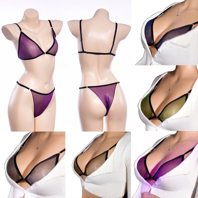 Ensemble de sous-vêtements en maille fine pour femmes montrer vos meilleurs ato