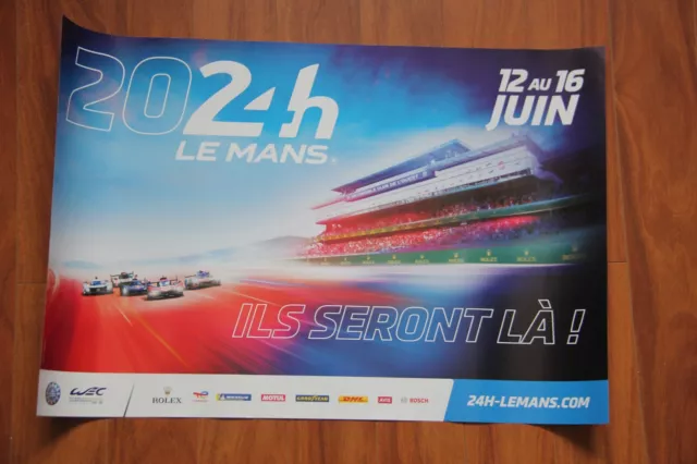 Affiche officielle " 24 Heures du Mans 2024 " Format 40 x 60