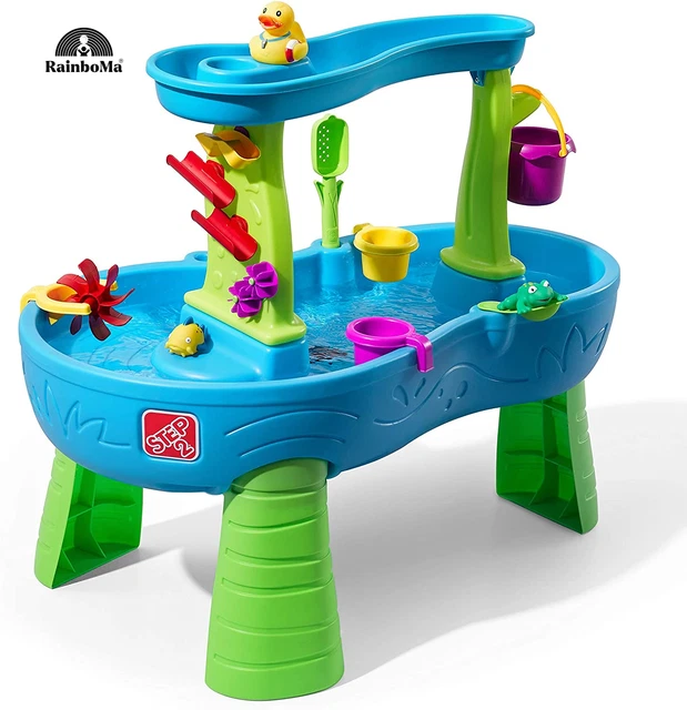 Step2 Rain Showers Splash Pond Water Table | Kids Water Play Table with 13-Pc Ac