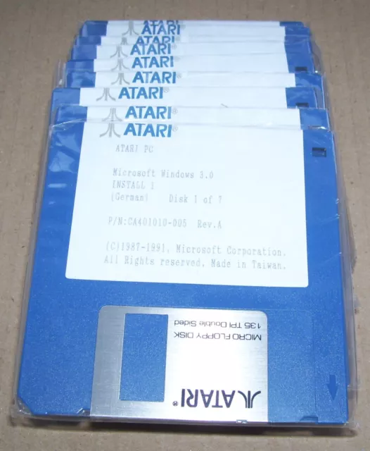 10 X Atari 1040 St Ste Commodore Amiga Ordinateur 720K Double Densité Disquette
