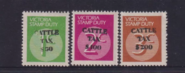 Victoria 1960's Decimal Cattle stamp MUH