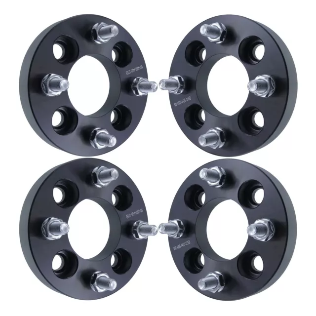 (4) 1" 4x100 to 4x4.25 (4x108) Wheel Adapters Spacers 25mm 12x1.5 4x100 to 4x108