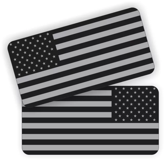 Pair American Flag Black Ops Stickers Decals  Punisher Stealth Hard Hat Helmet
