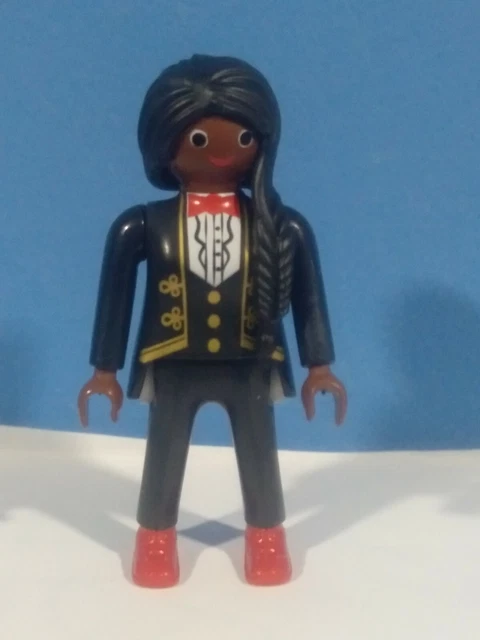 Figurine Playmobil Cirque – Personnage Aux Cheveux Orange, En Très Bon état