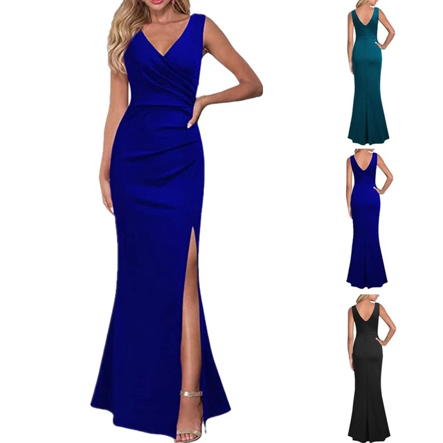 Abito Moda Donna ' S Abiti Lungo Abito Estivo Canotta Abito da Cocktail
