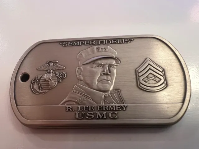 RARE - R. Lee Ermey - Dog Tag - CHALLENGE COIN - RARE