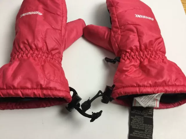 Gordini Girls Juniors Stash Lite Touch Mitts, Pink Large Used 2