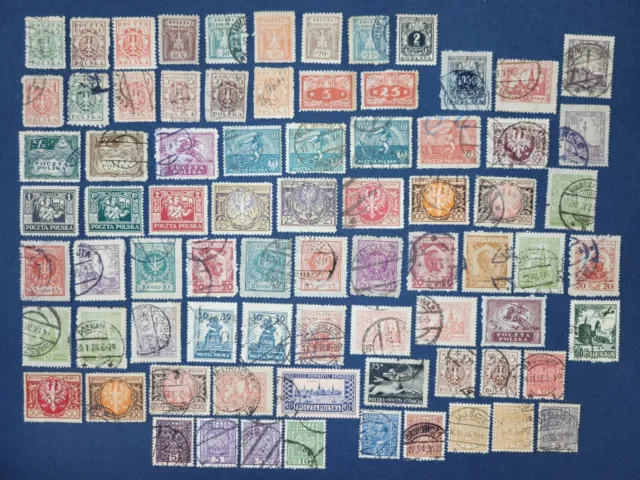 Lot427 Alte  Briefmarken Polen 🇲🇨 Gestempelt