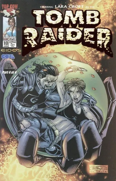 Tomb Raider: The Series #10 (1999) 9.8 DF Exclusive Red Foil Cover Image Top Cow