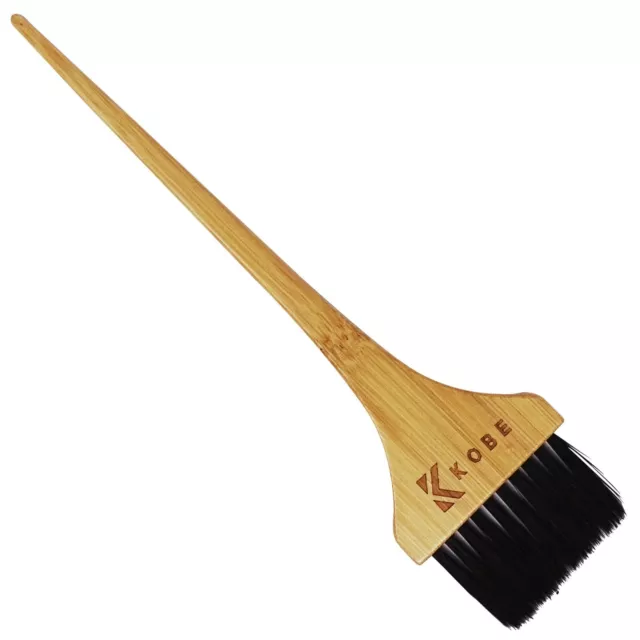 Kobe Hair Dye Brush Wide Pro Hairdresser Colour Tint Bleach Bamboo Salon UK