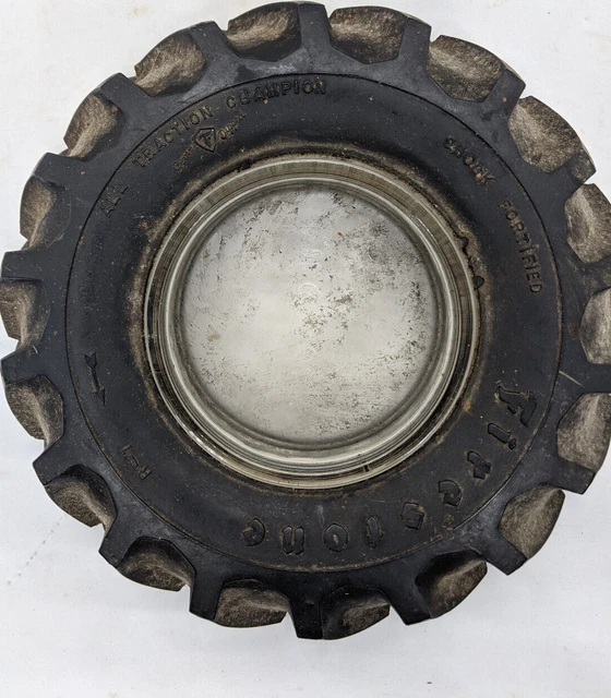 Vintage Firestone Tire TRACTION Champion TRUCK  Ashtray
