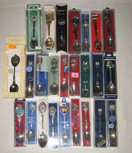 Souvenir Collector Spoons 25 Piece Lot NOS International Countries Europe NEW