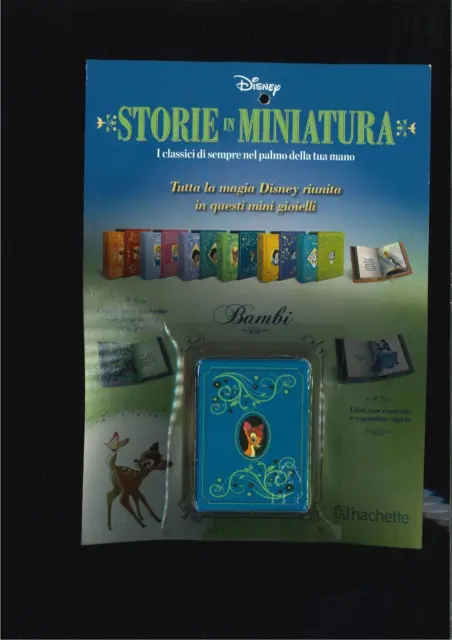 Storie in Miniatura Disney 4ª uscita  "bambi" libro in miniatura tascabile