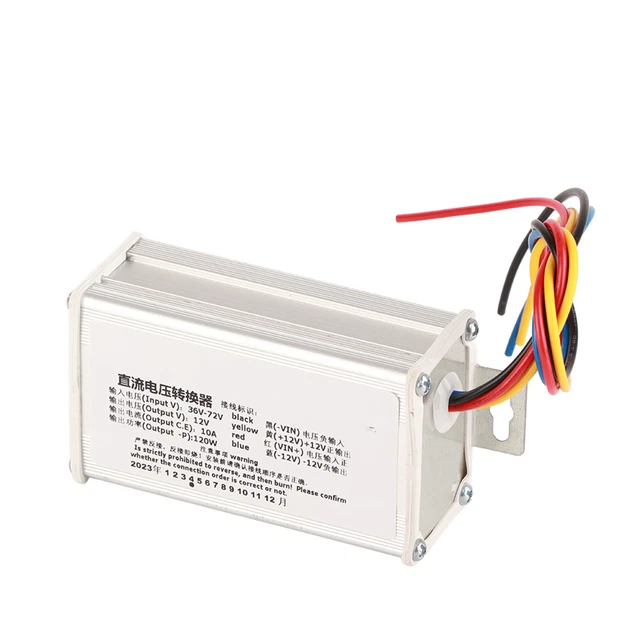 DC Buck Converter Module - 24V-72V Input To 12V 10A & 5V 2A USB Output, Step-Down Power Supply - View #7