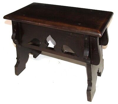 Antique Oak Joint Stool in the Manner of Rare Mid 16th Century Oak Boarded Stool 2
