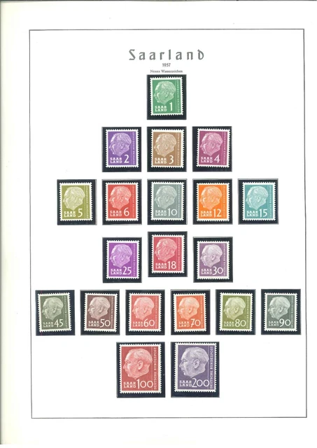 Saarland Sammlung 1957-1959 komplett ** postfrisch - Mi-Nr. 379-448