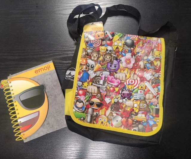 Emoji Movie Satchel And Notebook New