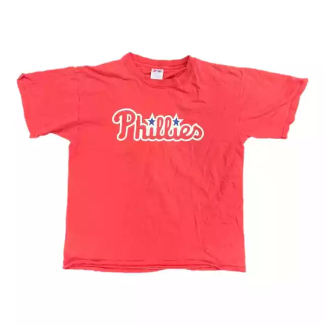 Y2K Philadelphia Phillies Pat Burrell jersey T-shirt size XL