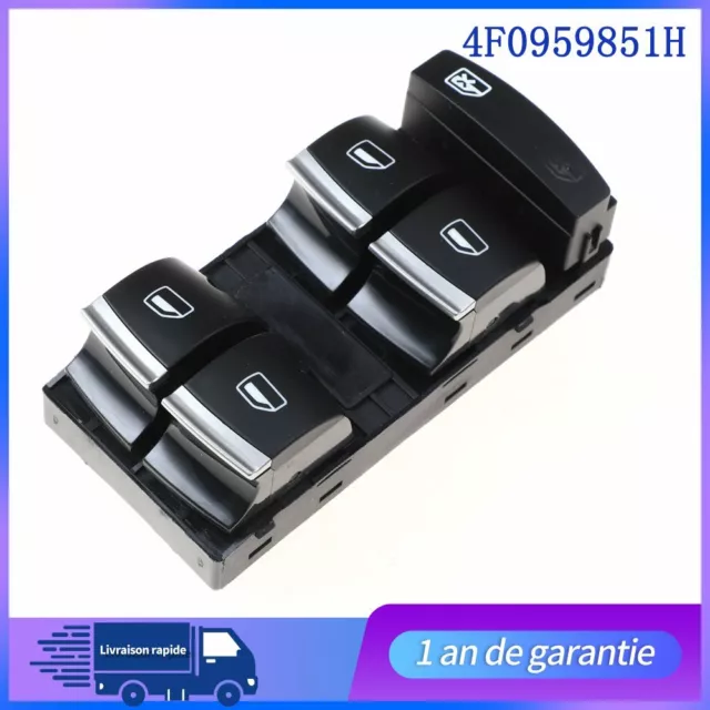 Bouton leve vitre Fits audi s3 rs3 a3 8p conducteur cote gauche Neuf  4F0959851H